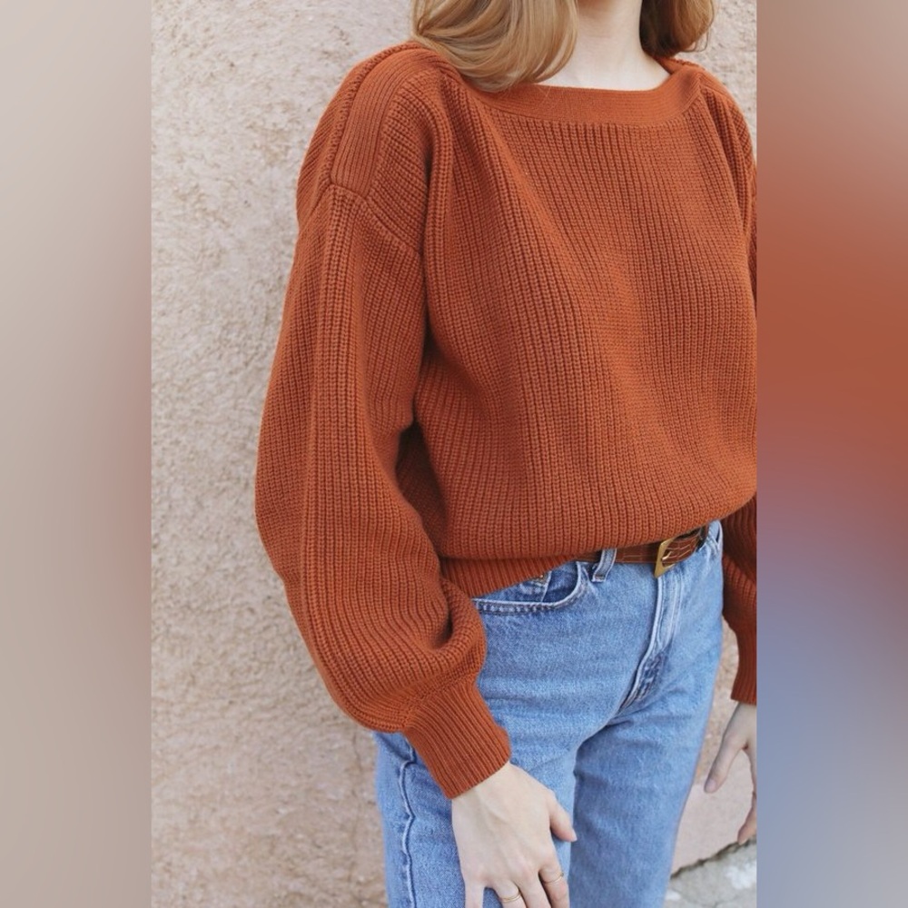 Suunday Rust Pullover Sweater